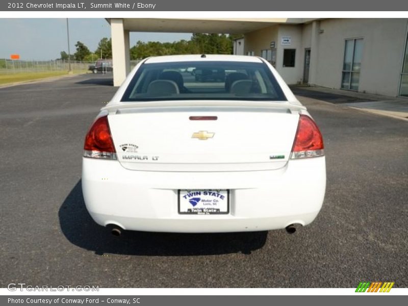 Summit White / Ebony 2012 Chevrolet Impala LT