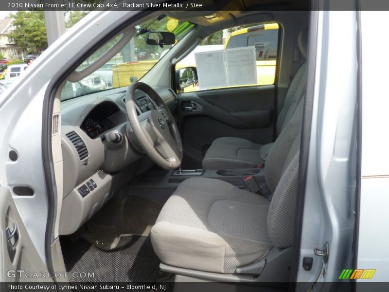 Radiant Silver Metallic / Steel 2010 Nissan Frontier LE Crew Cab 4x4