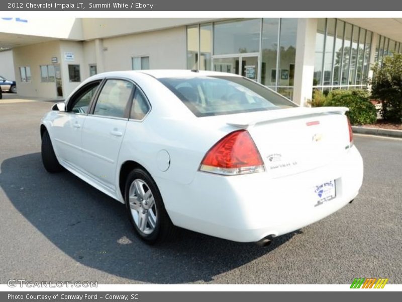 Summit White / Ebony 2012 Chevrolet Impala LT