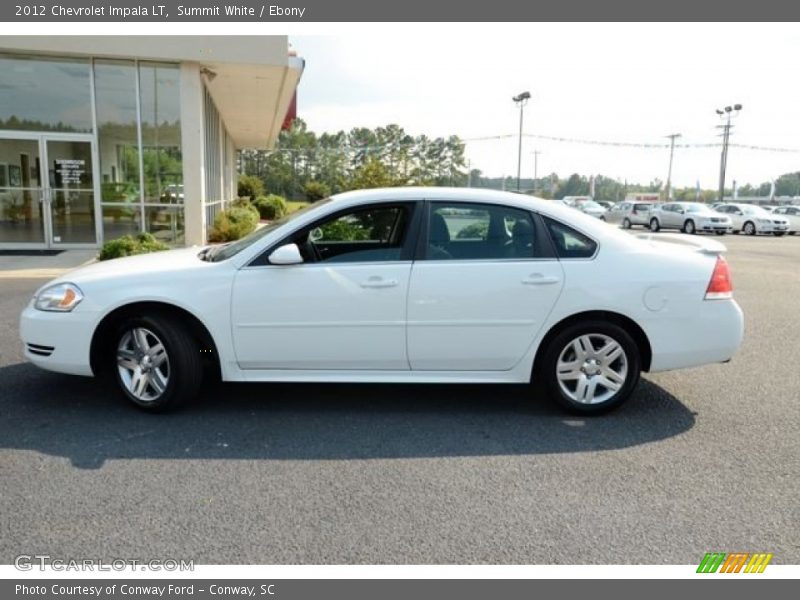 Summit White / Ebony 2012 Chevrolet Impala LT