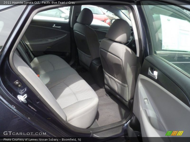 Pacific Blue Pearl / Gray 2011 Hyundai Sonata GLS