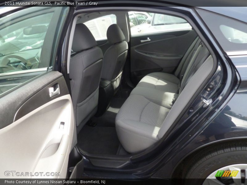 Pacific Blue Pearl / Gray 2011 Hyundai Sonata GLS