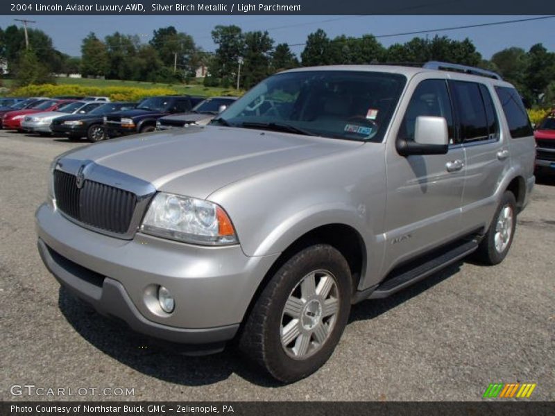 Silver Birch Metallic / Light Parchment 2004 Lincoln Aviator Luxury AWD