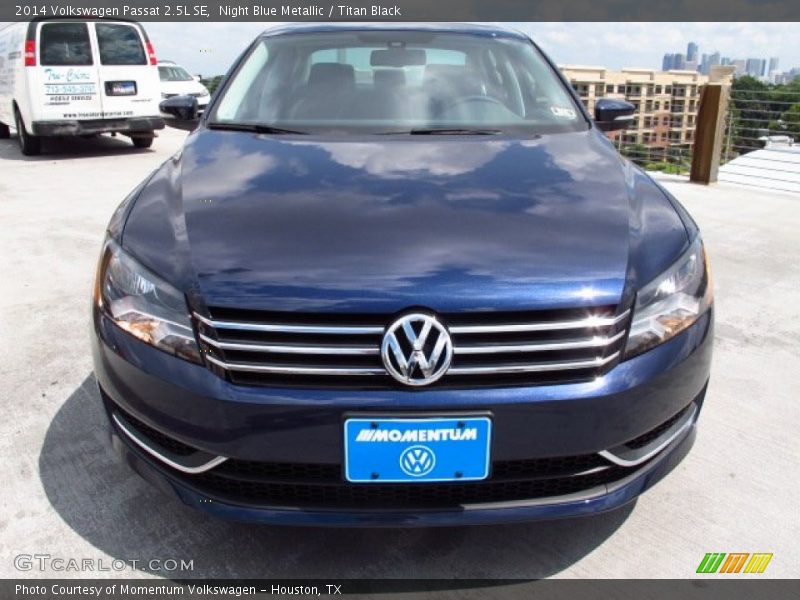 Night Blue Metallic / Titan Black 2014 Volkswagen Passat 2.5L SE
