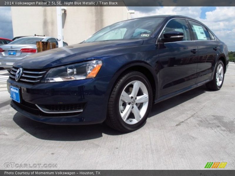 Night Blue Metallic / Titan Black 2014 Volkswagen Passat 2.5L SE