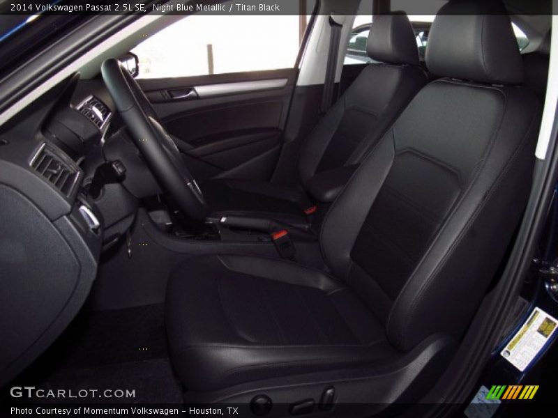 Night Blue Metallic / Titan Black 2014 Volkswagen Passat 2.5L SE