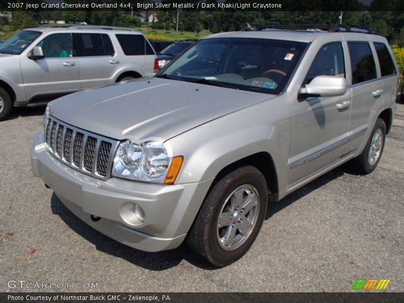 Bright Silver Metallic / Dark Khaki/Light Graystone 2007 Jeep Grand Cherokee Overland 4x4