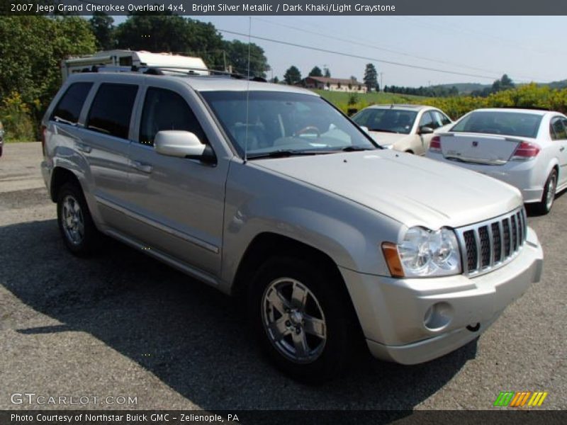 Bright Silver Metallic / Dark Khaki/Light Graystone 2007 Jeep Grand Cherokee Overland 4x4