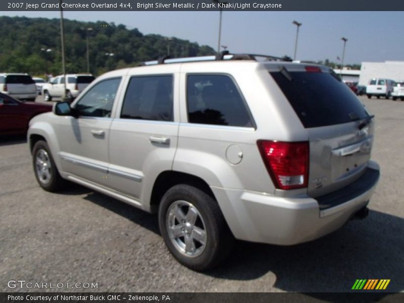 Bright Silver Metallic / Dark Khaki/Light Graystone 2007 Jeep Grand Cherokee Overland 4x4