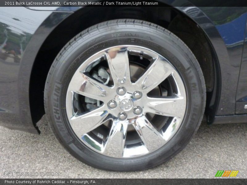 Carbon Black Metallic / Dark Titanium/Light Titanium 2011 Buick LaCrosse CXL AWD