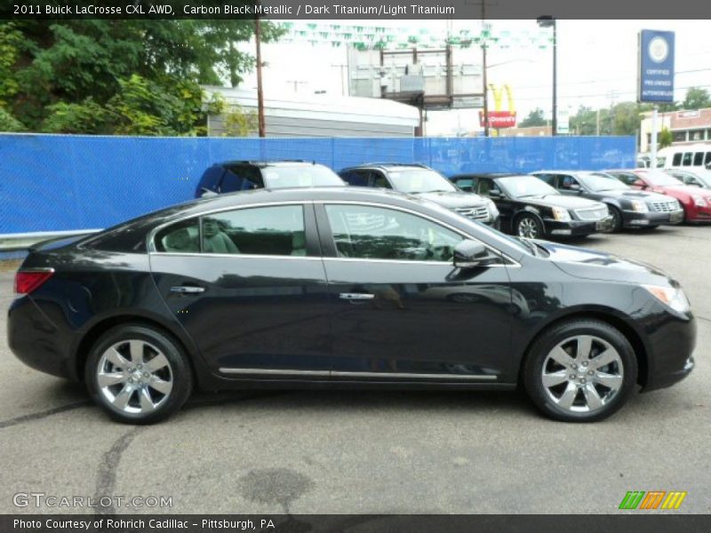 Carbon Black Metallic / Dark Titanium/Light Titanium 2011 Buick LaCrosse CXL AWD