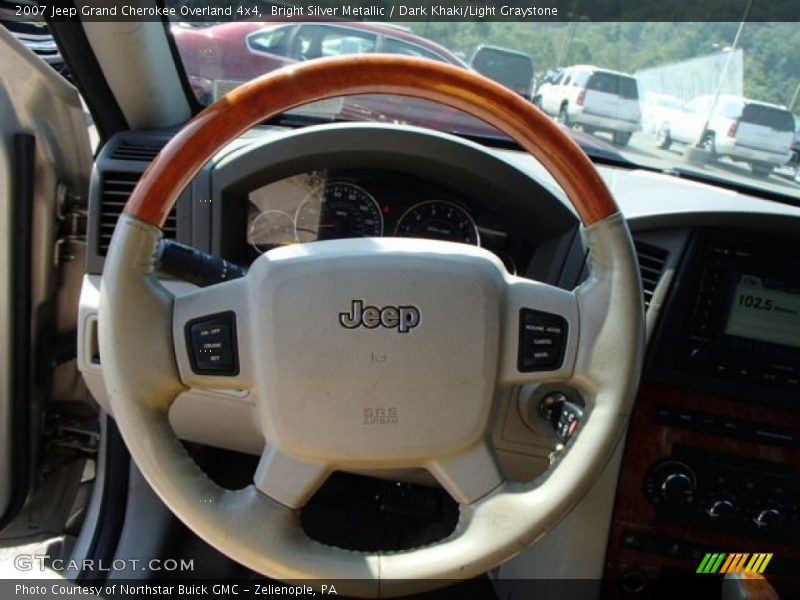 Bright Silver Metallic / Dark Khaki/Light Graystone 2007 Jeep Grand Cherokee Overland 4x4