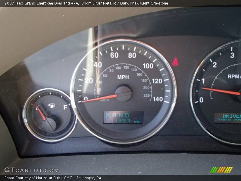 Bright Silver Metallic / Dark Khaki/Light Graystone 2007 Jeep Grand Cherokee Overland 4x4