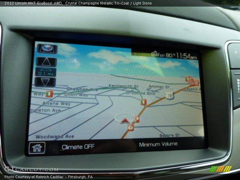 Navigation of 2012 MKT EcoBoost AWD