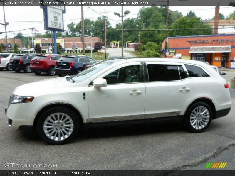 Crystal Champagne Metallic Tri-Coat / Light Stone 2012 Lincoln MKT EcoBoost AWD