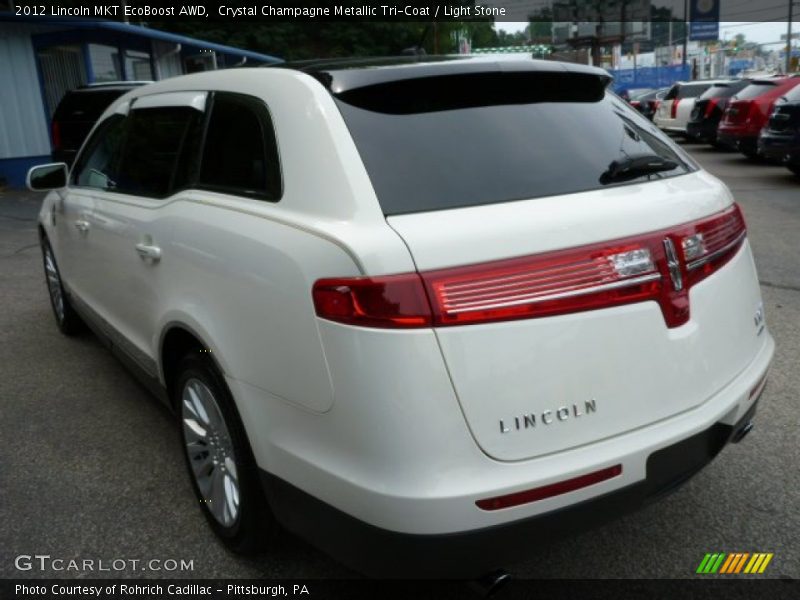 Crystal Champagne Metallic Tri-Coat / Light Stone 2012 Lincoln MKT EcoBoost AWD