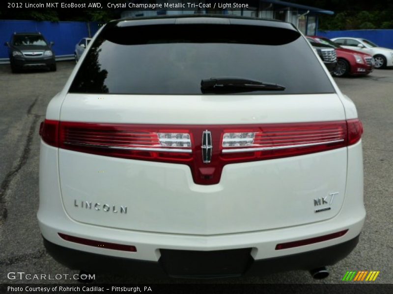 Crystal Champagne Metallic Tri-Coat / Light Stone 2012 Lincoln MKT EcoBoost AWD