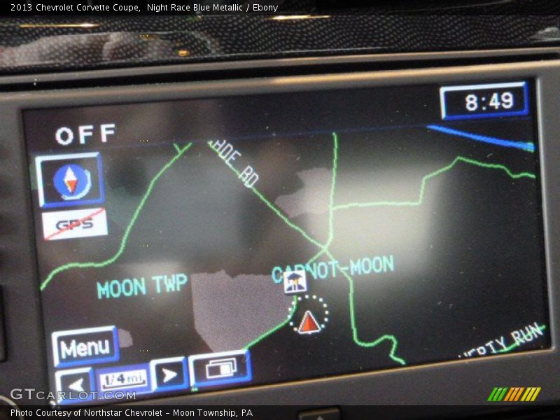 Night Race Blue Metallic / Ebony 2013 Chevrolet Corvette Coupe