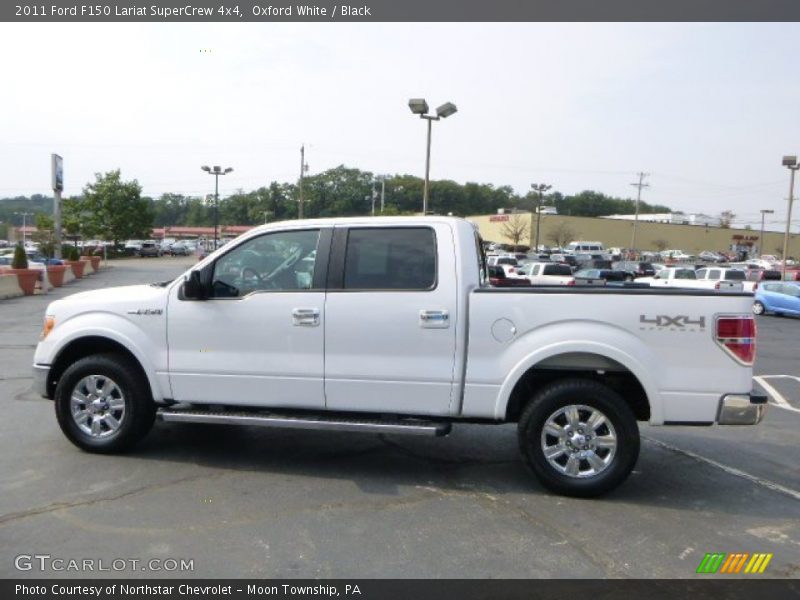 Oxford White / Black 2011 Ford F150 Lariat SuperCrew 4x4