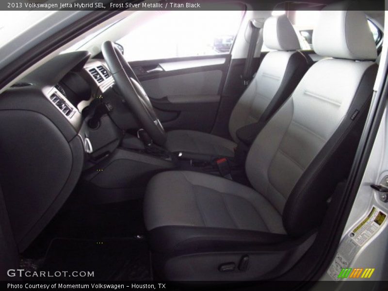 Frost Silver Metallic / Titan Black 2013 Volkswagen Jetta Hybrid SEL