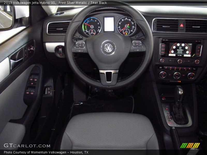 Frost Silver Metallic / Titan Black 2013 Volkswagen Jetta Hybrid SEL