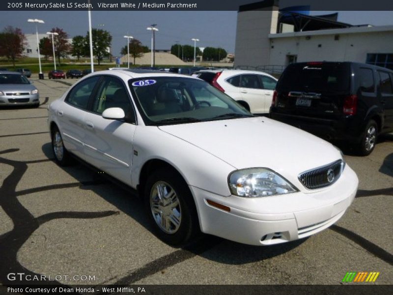 Vibrant White / Medium Parchment 2005 Mercury Sable LS Sedan