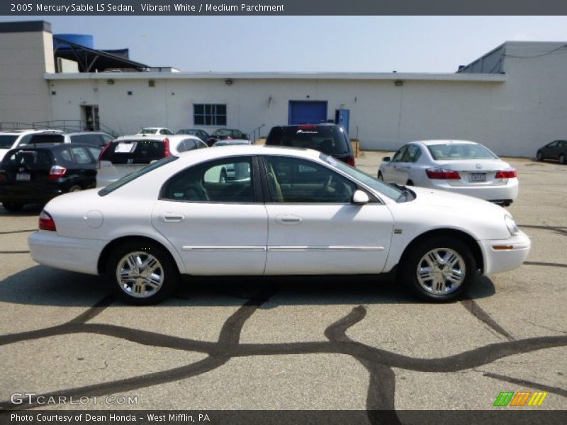 Vibrant White / Medium Parchment 2005 Mercury Sable LS Sedan