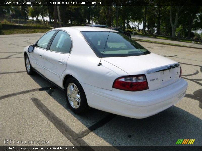 Vibrant White / Medium Parchment 2005 Mercury Sable LS Sedan