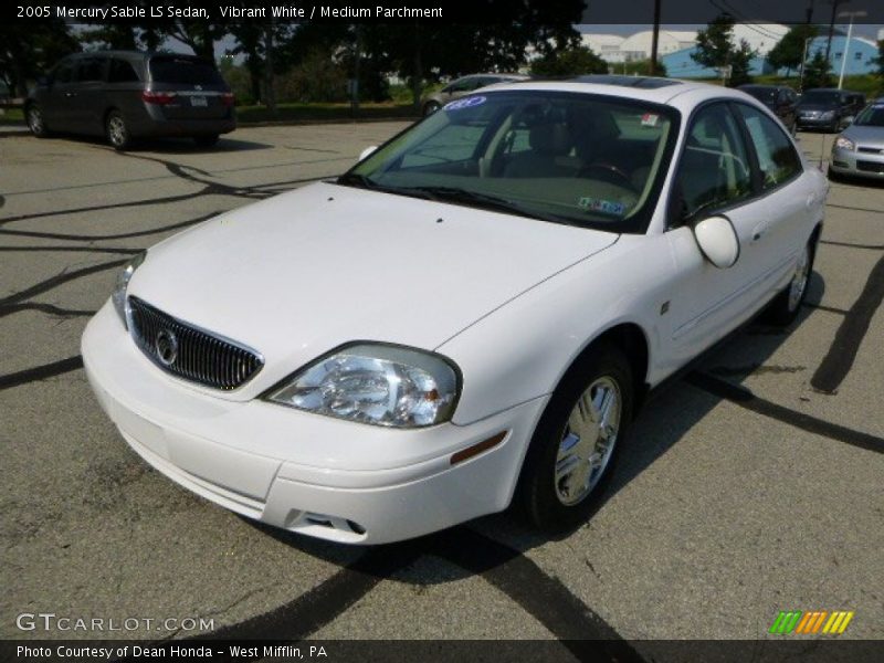 Vibrant White / Medium Parchment 2005 Mercury Sable LS Sedan