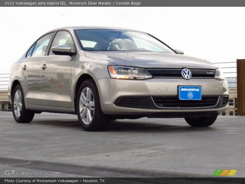 Moonrock Silver Metallic / Cornsilk Beige 2013 Volkswagen Jetta Hybrid SEL