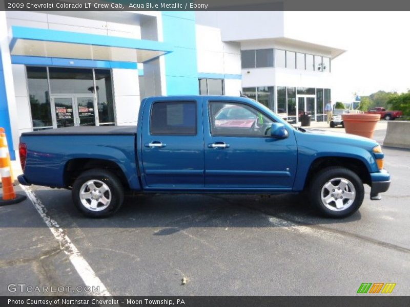 Aqua Blue Metallic / Ebony 2009 Chevrolet Colorado LT Crew Cab