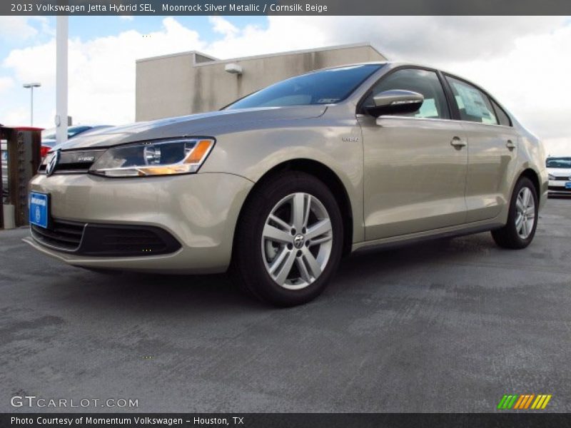 Moonrock Silver Metallic / Cornsilk Beige 2013 Volkswagen Jetta Hybrid SEL