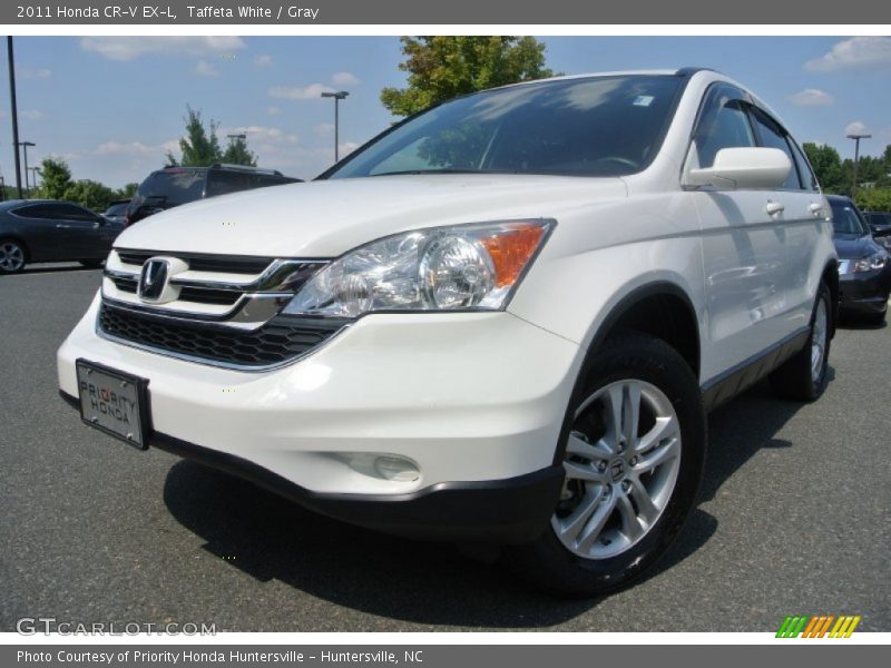 Taffeta White / Gray 2011 Honda CR-V EX-L