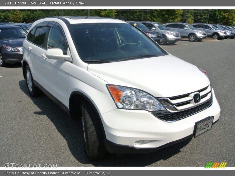 Taffeta White / Gray 2011 Honda CR-V EX-L