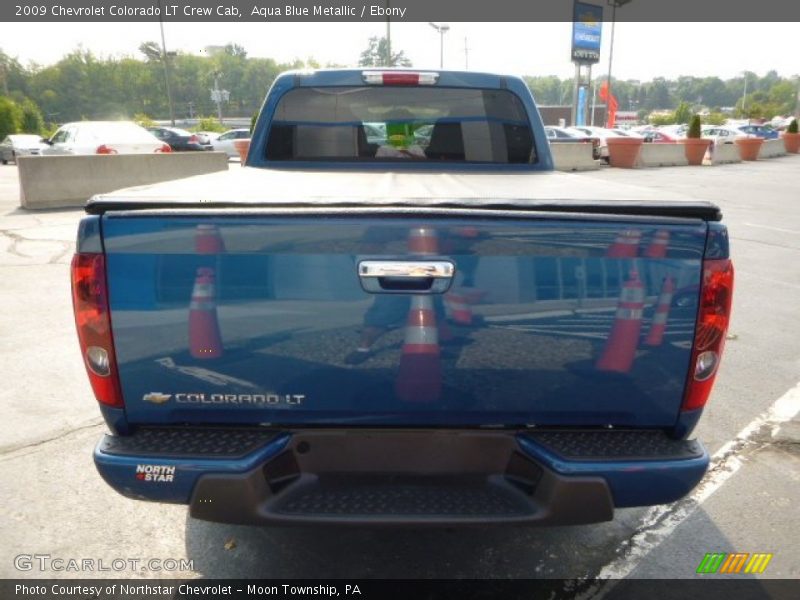 Aqua Blue Metallic / Ebony 2009 Chevrolet Colorado LT Crew Cab