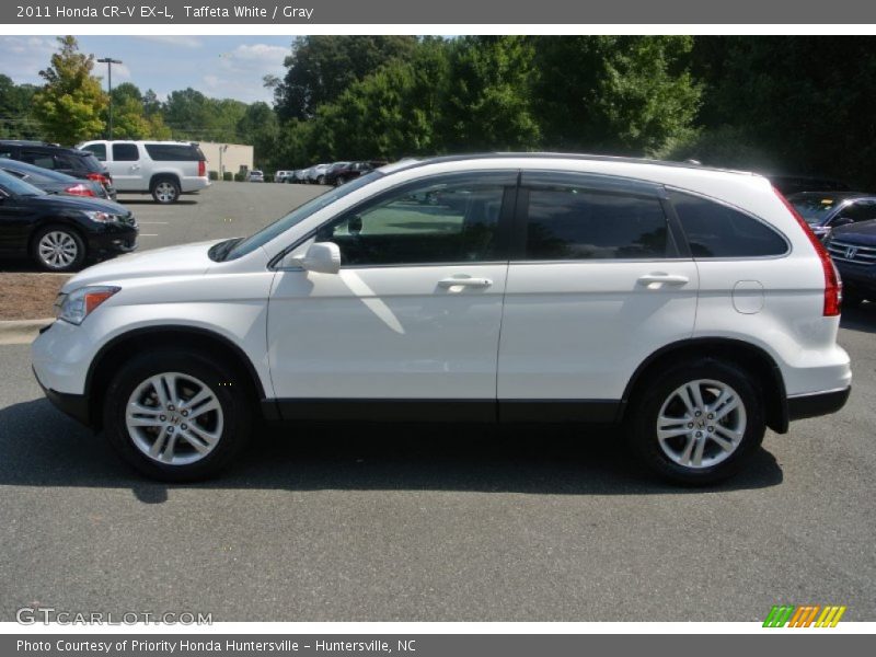 Taffeta White / Gray 2011 Honda CR-V EX-L