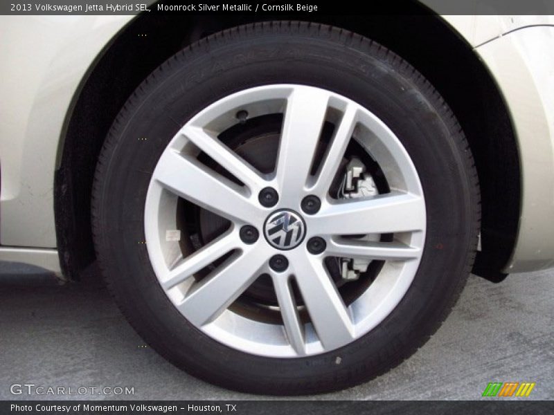 Moonrock Silver Metallic / Cornsilk Beige 2013 Volkswagen Jetta Hybrid SEL