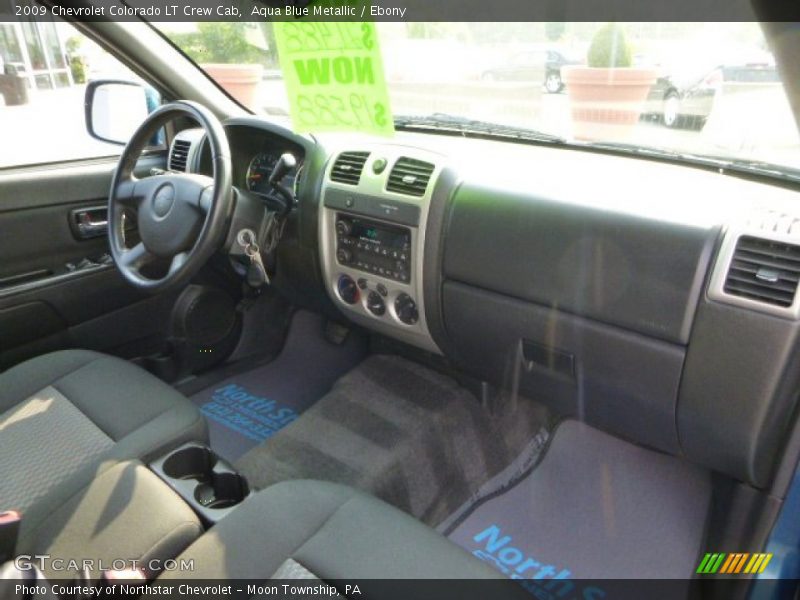 Aqua Blue Metallic / Ebony 2009 Chevrolet Colorado LT Crew Cab