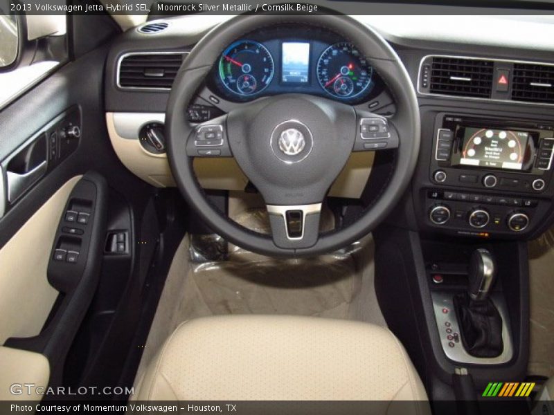 Moonrock Silver Metallic / Cornsilk Beige 2013 Volkswagen Jetta Hybrid SEL