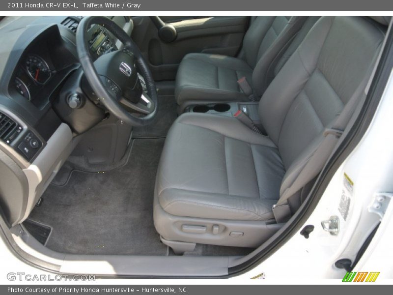 Taffeta White / Gray 2011 Honda CR-V EX-L