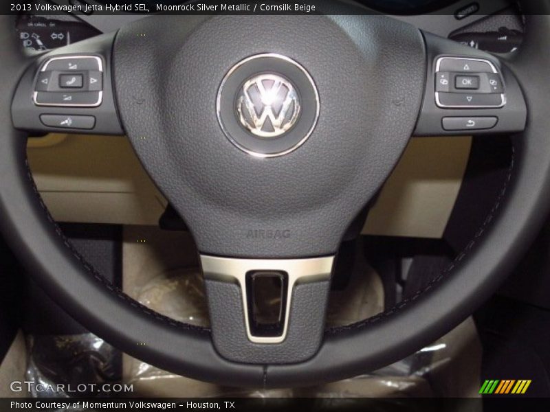 Moonrock Silver Metallic / Cornsilk Beige 2013 Volkswagen Jetta Hybrid SEL