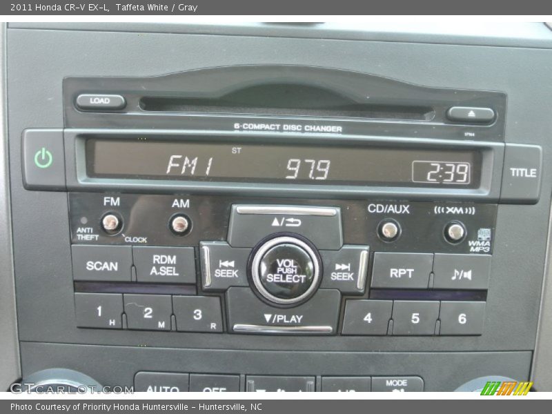 Taffeta White / Gray 2011 Honda CR-V EX-L