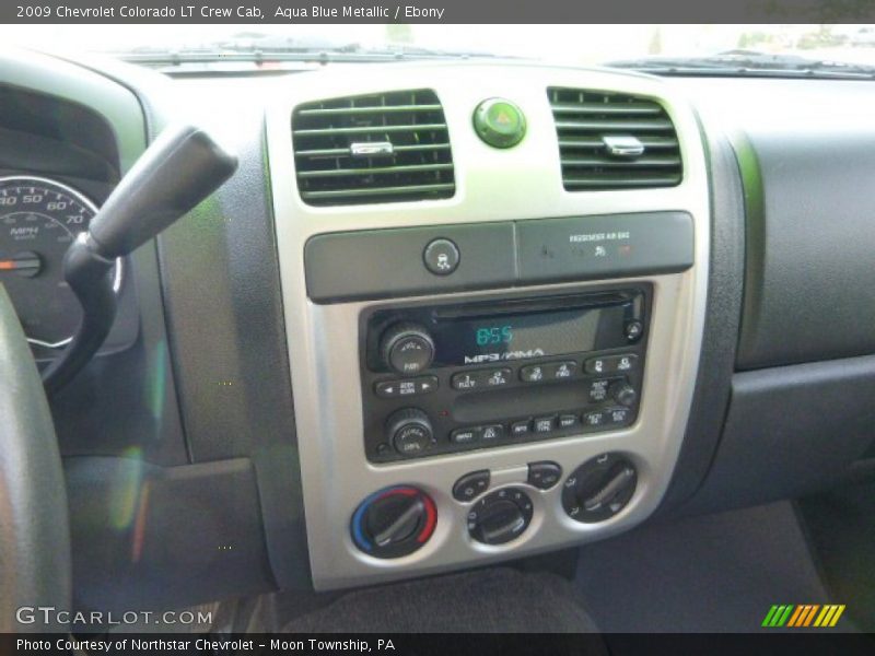 Aqua Blue Metallic / Ebony 2009 Chevrolet Colorado LT Crew Cab