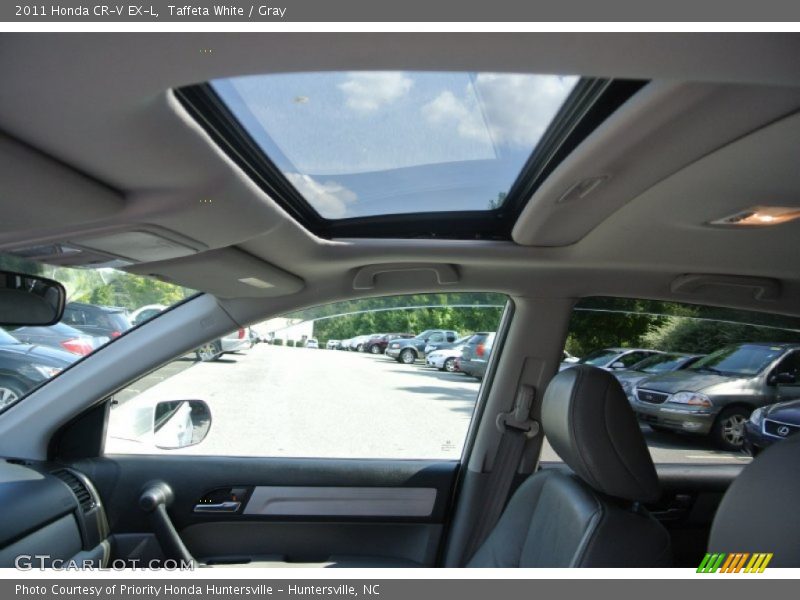 Taffeta White / Gray 2011 Honda CR-V EX-L