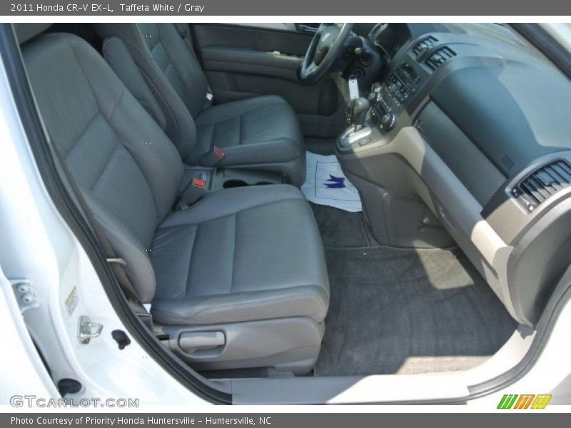 Taffeta White / Gray 2011 Honda CR-V EX-L