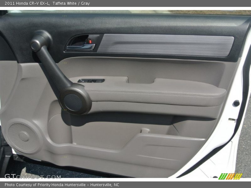 Taffeta White / Gray 2011 Honda CR-V EX-L