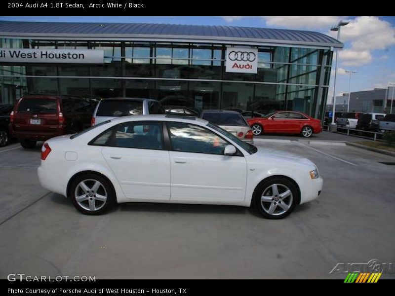 Arctic White / Black 2004 Audi A4 1.8T Sedan