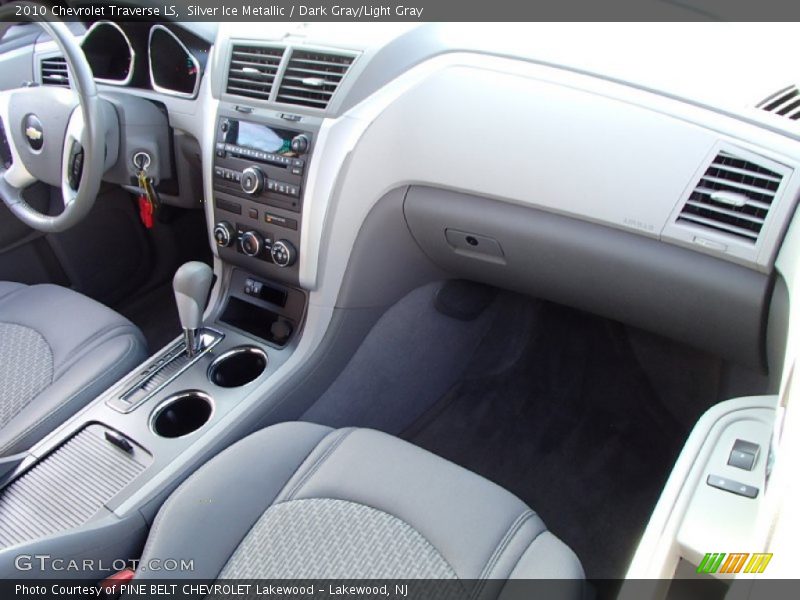 Silver Ice Metallic / Dark Gray/Light Gray 2010 Chevrolet Traverse LS