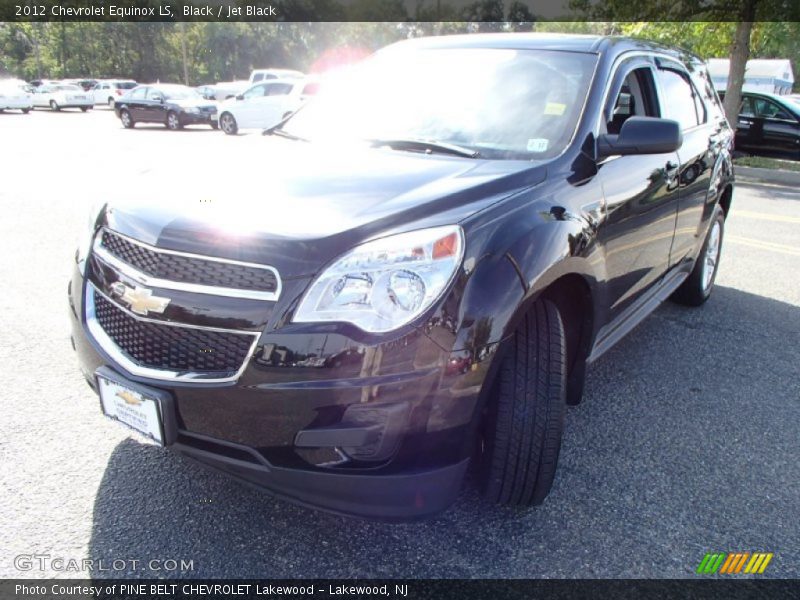 Black / Jet Black 2012 Chevrolet Equinox LS