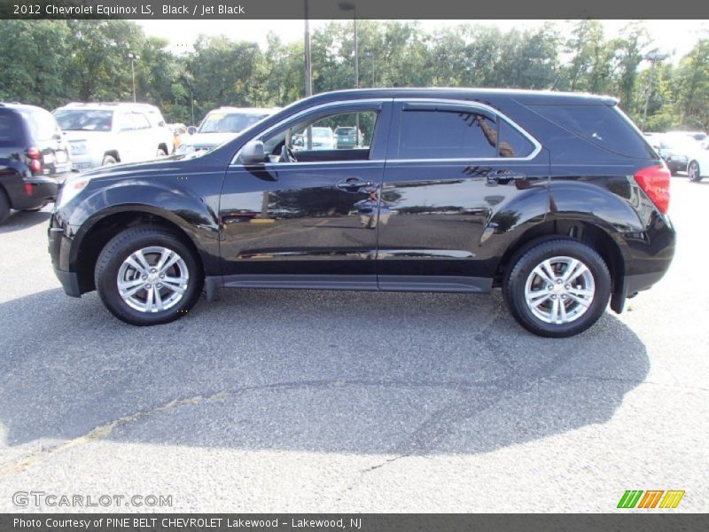 Black / Jet Black 2012 Chevrolet Equinox LS